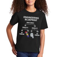My Engineering Blueprint Funny Engineer TShirt Kids T-Shirt