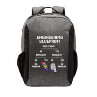 My Engineering Blueprint Funny Engineer TShirt Vector Backpack