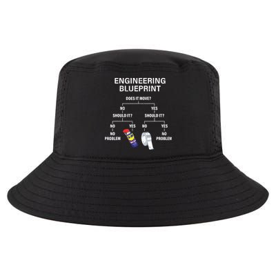 My Engineering Blueprint Funny Engineer Cool Comfort Performance Bucket Hat