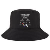 My Engineering Blueprint Funny Engineer Cool Comfort Performance Bucket Hat