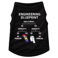 My Engineering Blueprint Funny Engineer Doggie Tank