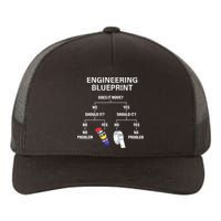 My Engineering Blueprint Funny Engineer Yupoong Adult 5-Panel Trucker Hat