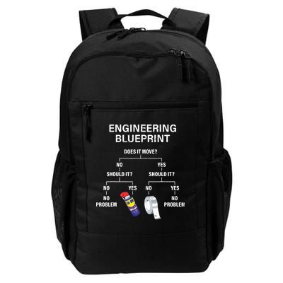 My Engineering Blueprint Funny Engineer Backpack