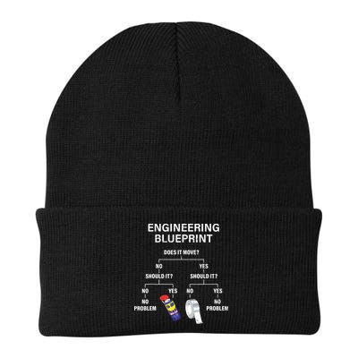 My Engineering Blueprint Funny Engineer Beanie