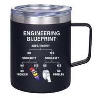 My Engineering Blueprint Funny Engineer 12oz Stainless Steel Coffee Mug