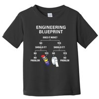 My Engineering Blueprint Funny Engineer Toddler T-Shirt