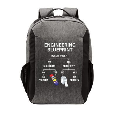 My Engineering Blueprint Funny Engineer Vector Backpack