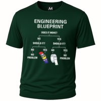 My Engineering Blueprint Funny Engineer Performance Shirt