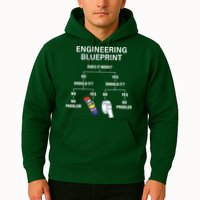 My Engineering Blueprint Funny Engineer Hoodie