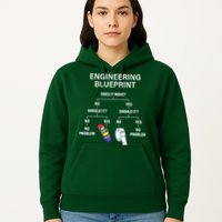 My Engineering Blueprint Funny Engineer Hoodie