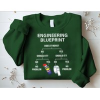 My Engineering Blueprint Funny Engineer Sweatshirt