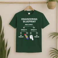 My Engineering Blueprint Funny Engineer T-Shirt