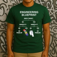 My Engineering Blueprint Funny Engineer T-Shirt