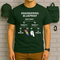 My Engineering Blueprint Funny Engineer T-Shirt