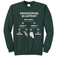 My Engineering Blueprint Funny Engineer Tall Sweatshirt