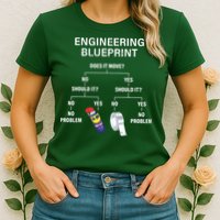 My Engineering Blueprint Funny Engineer Womens T-Shirt