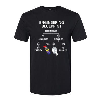 My Engineering Blueprint Funny Engineer Softstyle® CVC T-Shirt