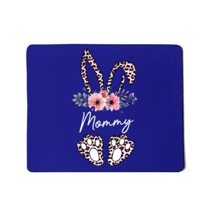 Mommy Easter Bunny Floral Leopard Print Mom Happy Easter Gift Mousepad