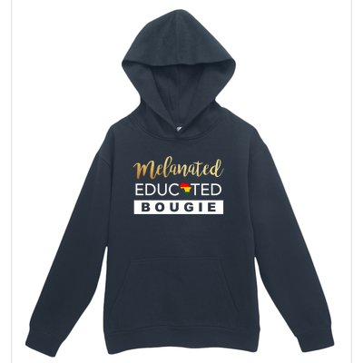 Melanated Educated Bougie Melanin Poppin Black Gift Urban Pullover Hoodie