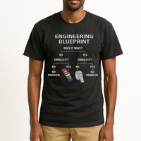 My Engineering Blueprint Funny Engineer Tall T-Shirt