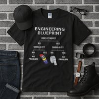My Engineering Blueprint Funny Engineer Tall T-Shirt