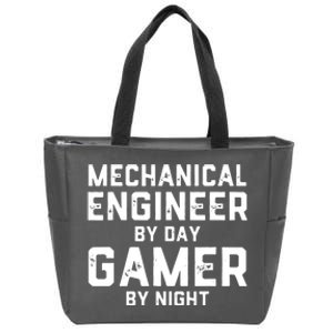 Mechanical Engineer By Day Gamer By Night Meme For Engineers Zip Tote Bag