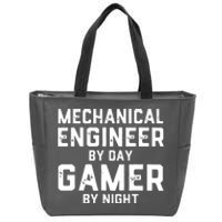 Mechanical Engineer By Day Gamer By Night Meme For Engineers Zip Tote Bag