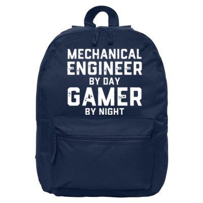 Mechanical Engineer By Day Gamer By Night Meme For Engineers 16 in Basic Backpack