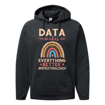 Makes Everything Better Academic Data Instructional Coach Performance Fleece Hoodie