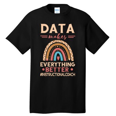 Makes Everything Better Academic Data Instructional Coach Tall T-Shirt