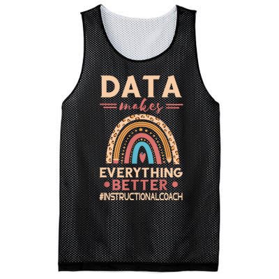 Makes Everything Better Academic Data Instructional Coach Mesh Reversible Basketball Jersey Tank