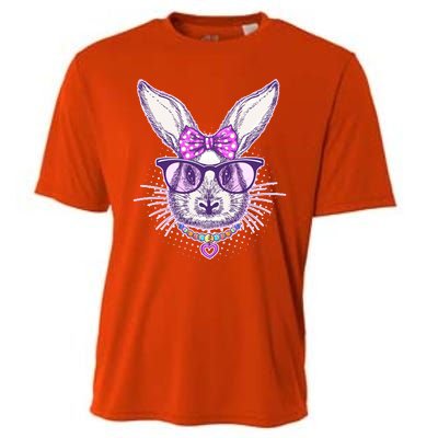 Miss Easter Bunny Matching Family Couple Cooling Performance Crew T-Shirt