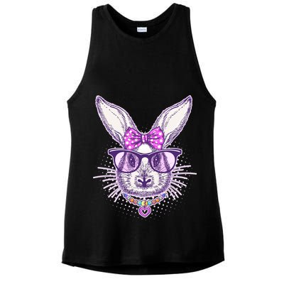 Miss Easter Bunny Matching Family Couple Ladies PosiCharge Tri-Blend Wicking Tank