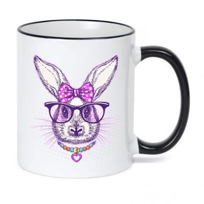 Miss Easter Bunny Matching Family Couple 11oz Black Color Changing Mug