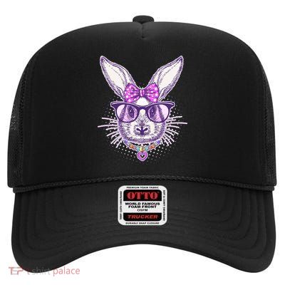 Miss Easter Bunny Matching Family Couple High Crown Mesh Back Trucker Hat