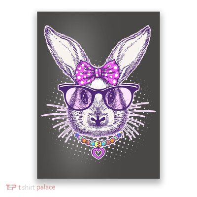 Miss Easter Bunny Matching Family Couple Poster