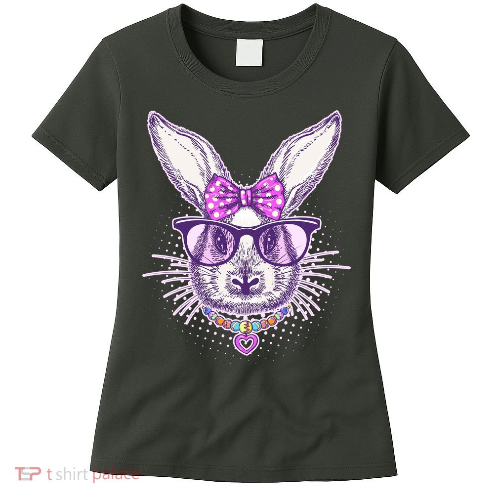 Miss Easter Bunny Matching Family Couple Womens T-Shirt