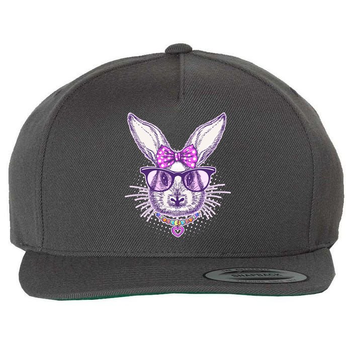 Miss Easter Bunny Matching Family Couple Wool Snapback Cap