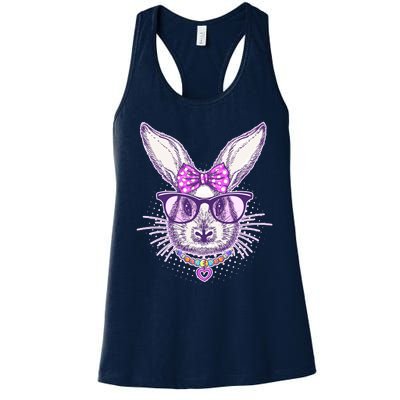 Miss Easter Bunny Matching Family Couple Women's Racerback Tank