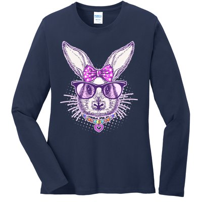 Miss Easter Bunny Matching Family Couple Ladies Long Sleeve Shirt