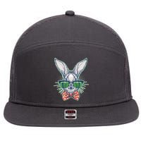 Mister Easter Bunny Matching Family Couple 7 Panel Mesh Trucker Snapback Hat
