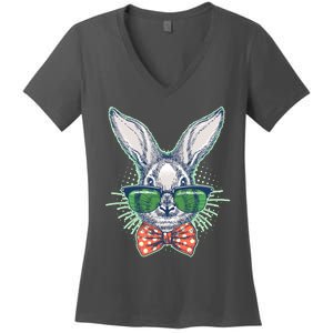 Mister Easter Bunny Matching Family Couple Women's V-Neck T-Shirt