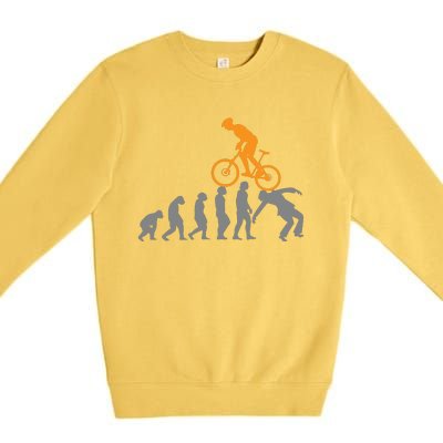 MTB Evolution Bike Mountain Accessories Bicycle Premium Crewneck Sweatshirt