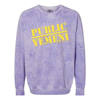 Mike Eshaq Comedian Public Yemeni Colorblast Crewneck Sweatshirt