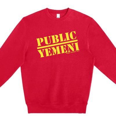 Mike Eshaq Comedian Public Yemeni Premium Crewneck Sweatshirt