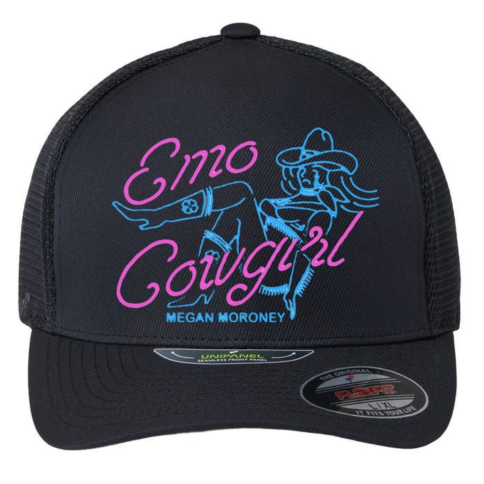 Megan Emo Cowgirl Am I Okay Flexfit Unipanel Trucker Cap