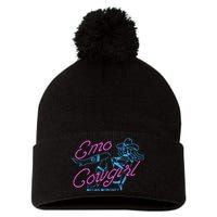 Megan Emo Cowgirl Am I Okay Pom Pom 12in Knit Beanie