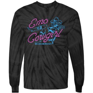 Megan Emo Cowgirl Am I Okay Tie-Dye Long Sleeve Shirt