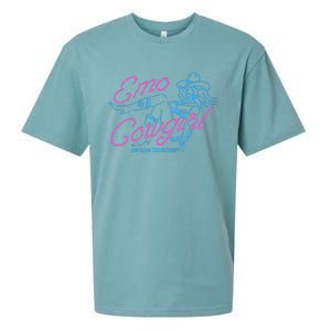 Megan Emo Cowgirl Am I Okay Sueded Cloud Jersey T-Shirt