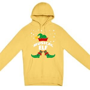 Musical Elf Christmas Family Group Pictures SantaS Helper Gift Premium Pullover Hoodie